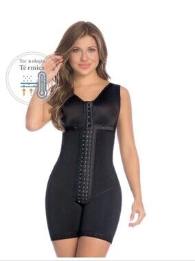 Fajate Faja Colombiana SIZE XS Post-surgical Compression Garment Black With Bra